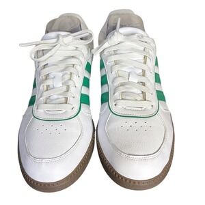 Adidas White and Green Sneakers